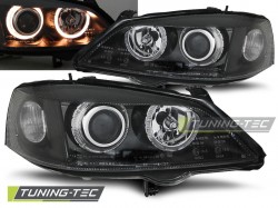 HEADLIGHTS OPEL ASTRA G 09.97-02.04 ANGEL EYES BLACK